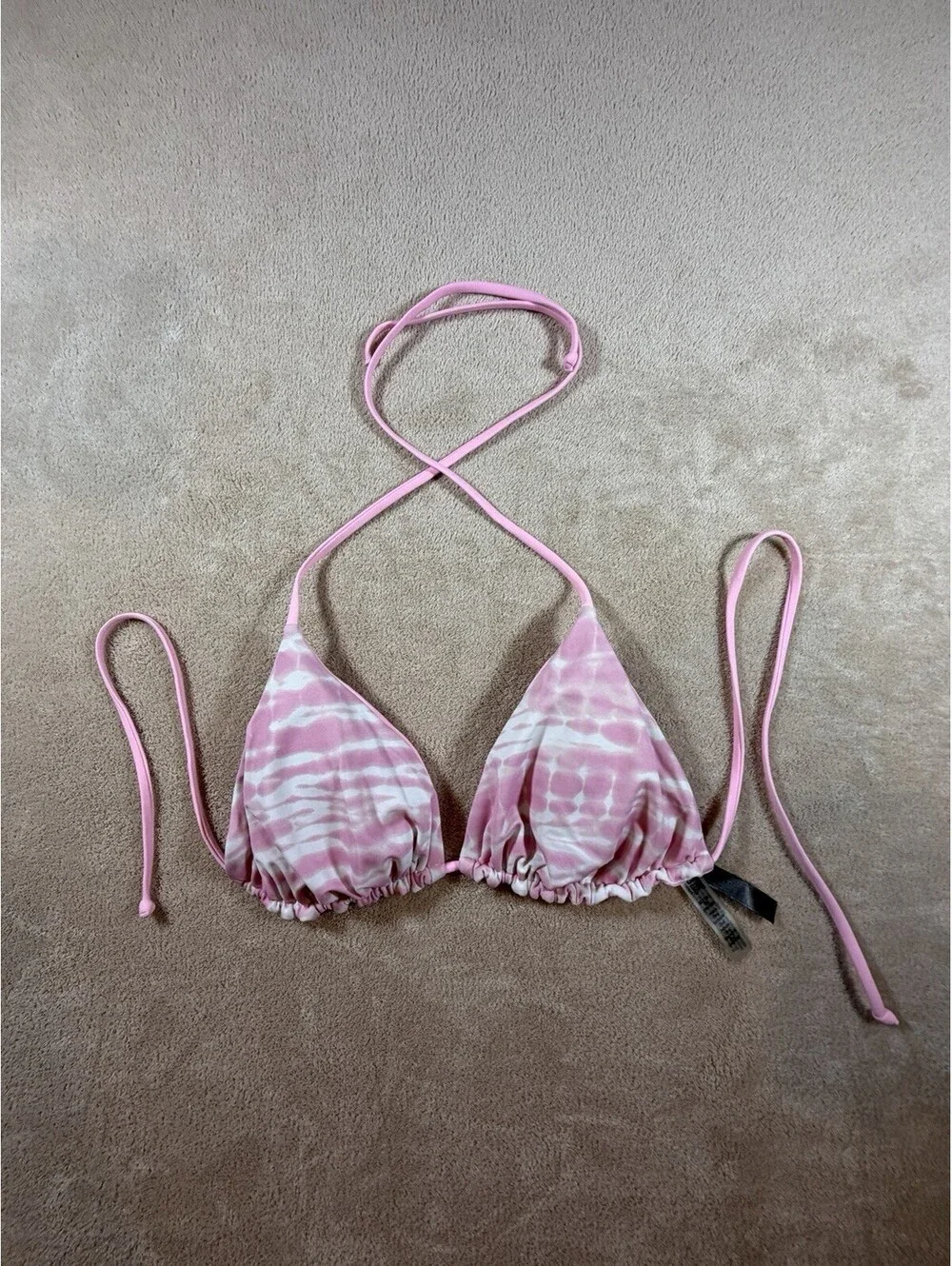 Frankies Bikinis x Victoria’s Secret PINK Tavi Bikini Top 34B Pink Cloud